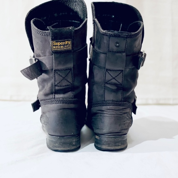 Superdry Leather moto boots - Picture 4 of 4